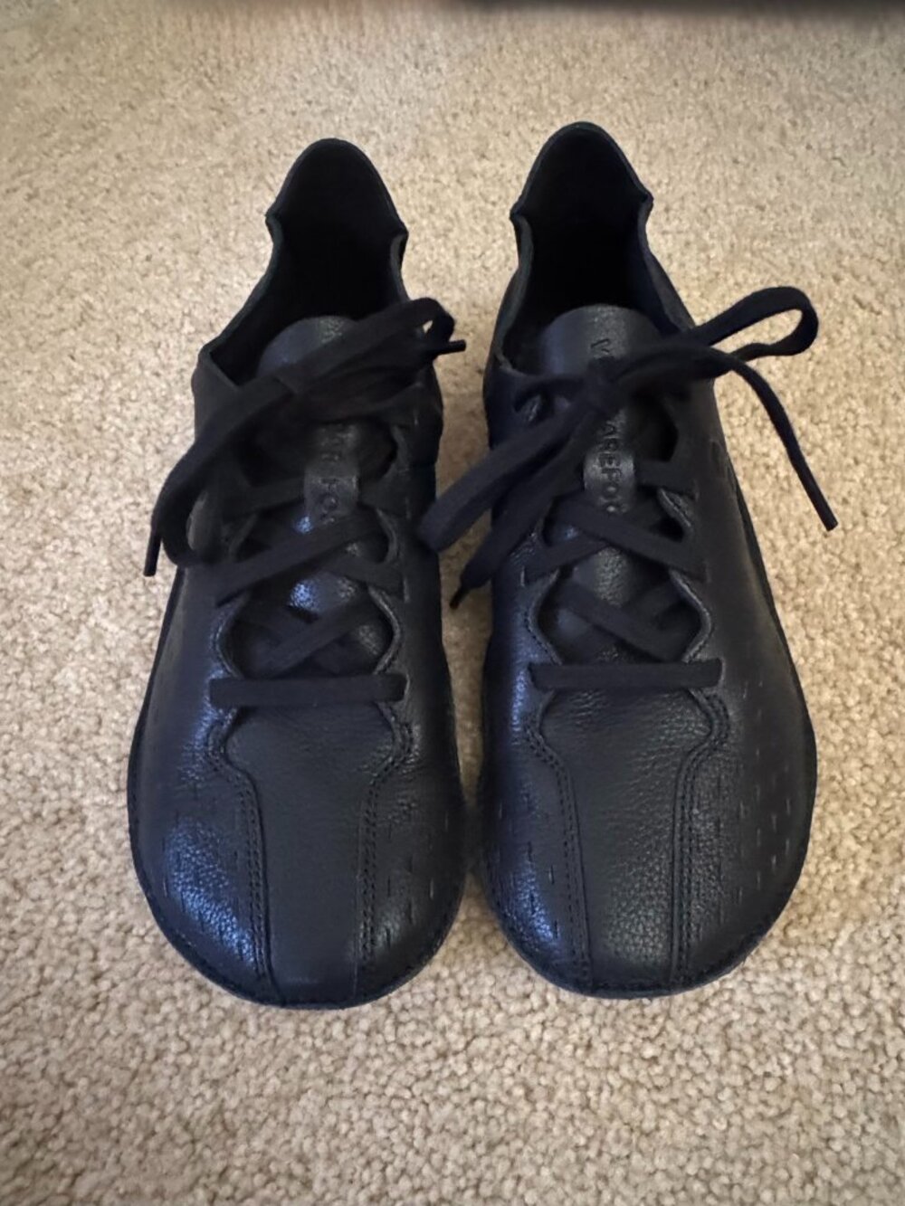 VivoBarefoot Raven Black Leather Sensus Sneaker Women's EU 37